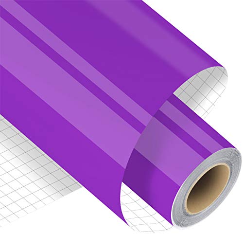 Madlie Purple, Lilac Permanent Adhesive Vinyl Roll - 12" x 15 FT Premium Permanent Vinyl for Craft，Signs, Scrapbooking,and Other Craft Cutters.