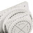 BILLIOTEAM 5 Pieces Braiding Disk Round Square Kumihimo Beading Cord Disc Braiding Braided Plate DIY Bracelet Loom Weaving Board (Round/Square Plate, White)