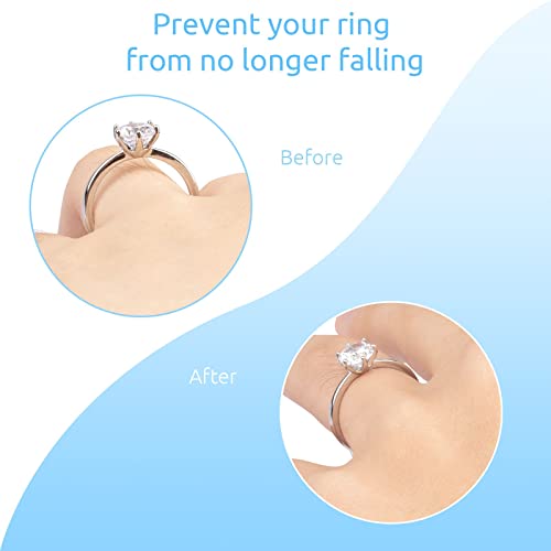 REIDEA Ring Adjuster, Invisible and Comfortable Non-Slip Skin-Friendly, Various Sizes to Fit Almost Rings