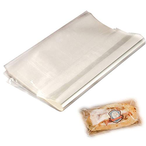 Cellophane Packaging Sheets, 300 PCS 11.8x11.8inch Cellophane Paper Sheet for Bread Cakes Desserts, Cellophane Wrap Packaging Convenient for Store Take-away Pastry by FUNZON FH031 (300 Pcs)