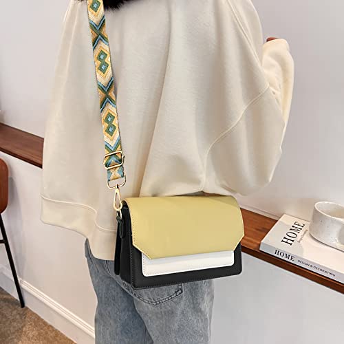 YAHUIPEIUS Purse Straps Replacement Crossbody Wide Shoulder Strap Bag Strap Adjustable Handbags Replacement Belts Rhombus Pattern 1.49”Width(Gold Buckle-Light Grey)