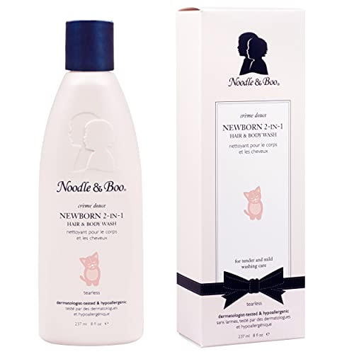 Noodle & Boo 2 in 1 Newborn Hair & Body Wash for Baby, Tear Free and Hypoallergenic, 8 Fl Oz (Pack of 1)