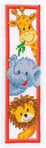 Vervaco Counted Cross Stitch Bookmark Kit 2.4"X8" 2/Pkg-Animals (14 Count) -V0012539