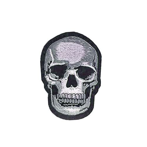 Zittop Skull Dead Biker Horror Goth Punk Emo Rock DIY Applique Embroidered Sew Iron on Patch