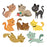 Cute Cats Iron on Transfers Patches Set 4 Pcs Heat Transfer Stickers Assorted Lovely Cat Design Iron on Appliques Animal Decal for Kids T-Shirts Bags Clothing DIY Decorations Garments Accessories