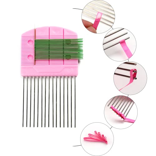 YURROAD 19pcs Paper Quilling Tools Kit Paper Strips DIY Tool Set with Slotted Pen Quilling Board Curling Coach Comb Crimper Border Buddy Filigrana Tool Kit
