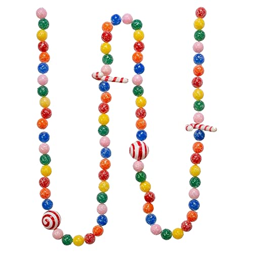 6-Foot Candy Cane and Candy Ball Garland