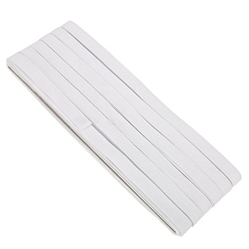 Elastic White Elastic for Sewing Knit Elastic Band (1/2 Inch x 22 Yards)
