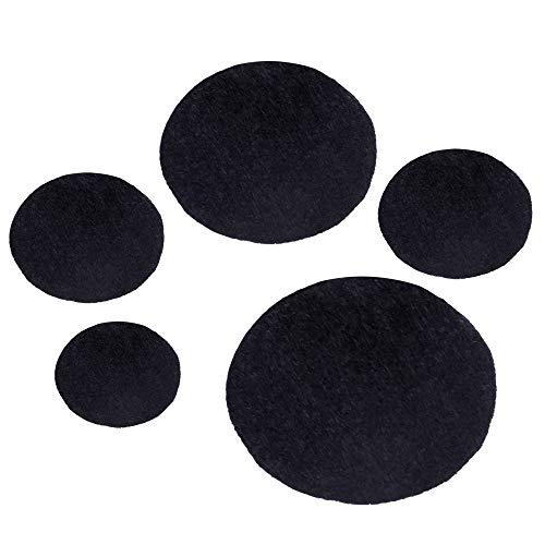 Sntieecr 10 Pieces Black Adhesive Back Felt Sheets, 1.6mm Thickness Fabric Sticky Back Sheets, A4 Size 8.3" x 11.8" (21cm x 30cm) for DIY Craft and Home Decorations
