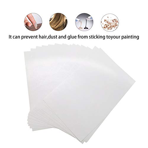 100 Pieces Diamond Painting Release Paper, 15 X 10 CM Double-Sided,Non-Stick Cover Replacement Paper,5D Diamond Painting Accessories and Tools for Kids