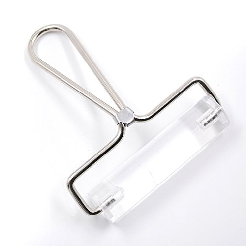 mofa Acrylic Clay Roller,Durable Transparent Rolling Pin Polymer Clay Stamping Tool Roller Brayer Pasta Roller (Large)