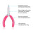 SPEEDWOX Mini Flat Nose Pliers, 3 Inch Duckbill Pliers, Small Pliers for Crafts, Pink Pliers, Jewelry Pliers for Beading Jewelry Making Wire Wrapping DIY Craft Hobby Supplies