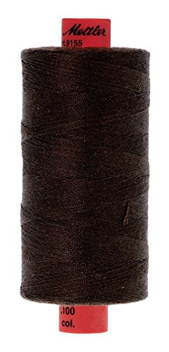 Mettler Metrosene Old Number 1155-0618 Poly Thread, 1000m/1094 yd, Chocolate