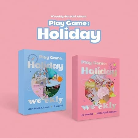 Weeekly Play Game : Holiday 4th Mini Album Random Ver CD+92p PhotoBook+2p PhotoCard+1p Photo Ticket+1p Sticker+1p Printed Photo+1p Travel Name Tag+Tracking Sealed