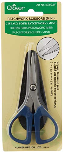 Clover Patchwork 4-1/2-Inch Mini Scissors (493/CW) , Green