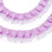 Pandahall 21.8 Yards Satin Organza Lace Edge Trim 2-Layer Gathered Ruffle Chiffon Ribbon 1-5/8 Inch Medium Purple Pleated Edging Trimmings Fabric for Cloth Sewing Wedding Party Decor