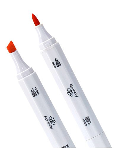 Art-n-Fly 48 Professional Brush Markers Set for Drawing Manga Markers Illustration with Blender Sketch Marker Alternative