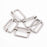 KINJOEK 200 Pieces 1 Inch 25mm Tri-Glide Slide Buckles, Adjustable Metal Webbing Strap Buckle Fasteners for Backpack, Dog Collars, Purses and Bags, Silver