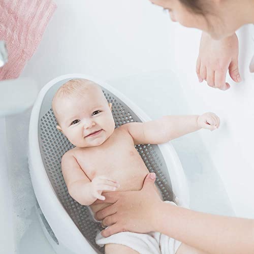 Angelcare Baby Bath Support (Grey) | Ideal for Babies Less than 6 Months Old