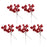 Ciieeo 10pcs Artificial Red Berry Stems Christmas Simulation Berries Bouquet Red Berry Picks Simulation Holly Berries for Christmas Tree Decor
