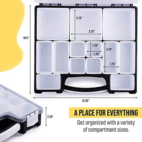 HOPPLER Organizer For Beads, Bolts, Screws, Wax Seal Kit Tools, Craft Supplies, Fishing Tackle, And More. Great Hardware Organizer For Bead Storage And Wax Sealing Supplies To Help Stay Creative.