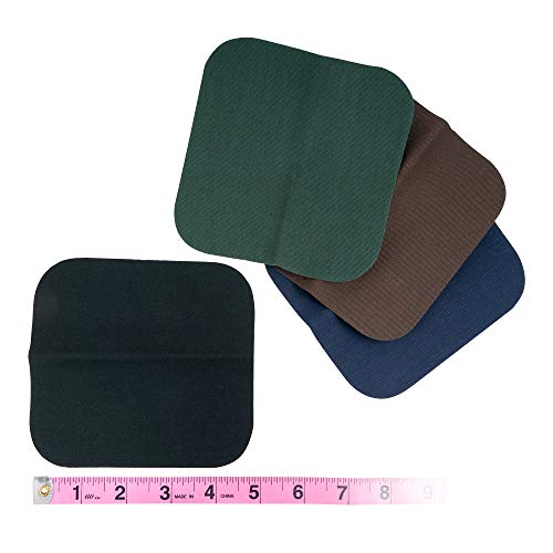 SINGER 00086 5-Inch by 5-Inch Dark Assorted Iron On Patches, 4-Count