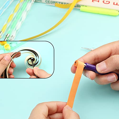 12 Pcs Paper Quilling Tools, Quilling Slotted Tools with Quilling Needle Pen, Dotting Tools, Geometry Ruler, Awl, Tweezers, Positioning Needle for Paper Quilling Crafting, DIY Card Making Project