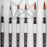 KINGART 1070D Premium Ultra Round Precision Mixed Media Artist Paint Brushes Set of 6, Ergonomic Comfort Short Handle, Oil, Watercolor, Acrylic Painting, Gift Box