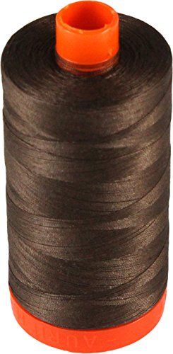 Aurifil Cotton Mako 50wt Medium Bark Brown Thread Large Spool 1421 yard MK50 1285