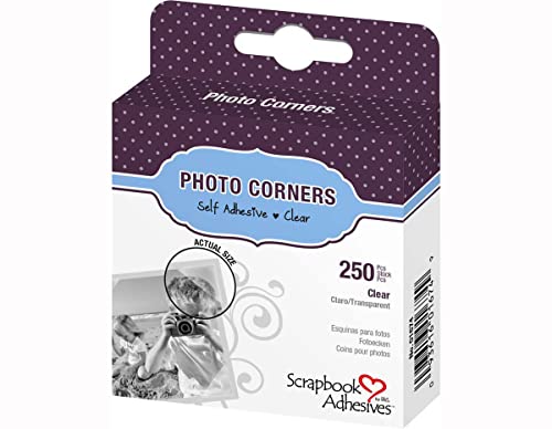 Scrapbook Adhesives by 3L Photo Corners, Clear