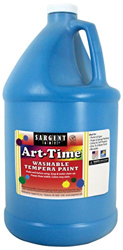 Sargent Art 17-3661 128 oz Turquoise Art-Time Washable Tempera Paint,1 gallon, Turquoise Blue