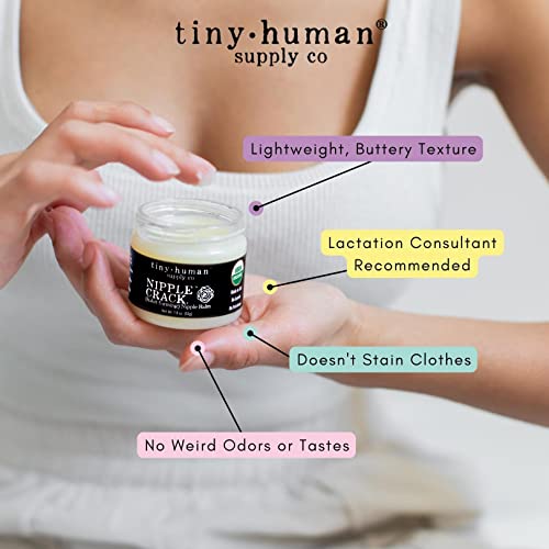 Organic Nipple Cream, Nipple Crack Lanolin Free Nipple Butter (3 Pack), Balm for Breastfeeding Mothers, No Need to Wash Off, Safe for Baby and Mama