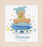 Vervaco Counted Cross Stitch Kit Bear On Pillow 9.6" x 8.8"