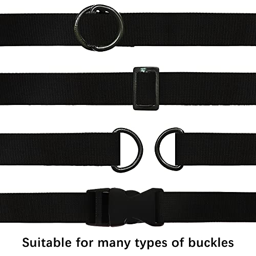 RETON Black Nylon Heavy Webbing Straps (38MM, 10 Yards)