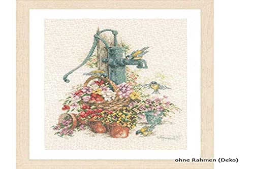 Lanarte Birds at The Water Pump Counted Cross-Stitch Kit