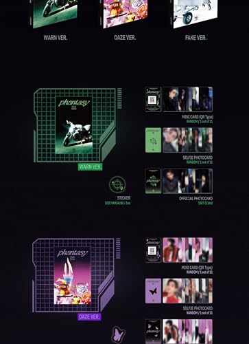 The Boyz Phantasy_ Pt.2 Sixth Sense 2nd Album Platform Version Case+Mini Card+Selfie photocard+Official photocard+Sticker+Tracking Sealed (Daze Version)