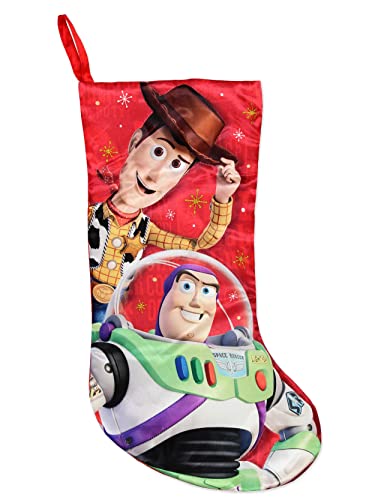 Kurt Adler Toy Story 4 Woody Buzz 19" Holiday Stocking (19", Red)