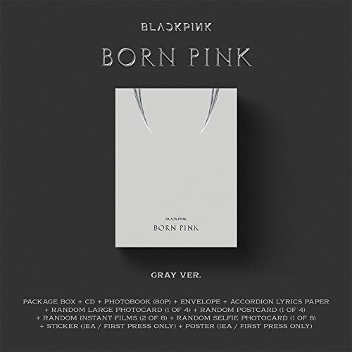 DREAMUS BORNPINK 2nd ALBUM [BORN PINK] BOX SET [GRAY ver.] + Pre-order Folded poster YGP0181