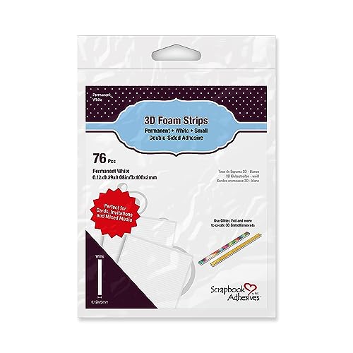 Scrapbook Adhesives by 3L White 3D Foam Strips