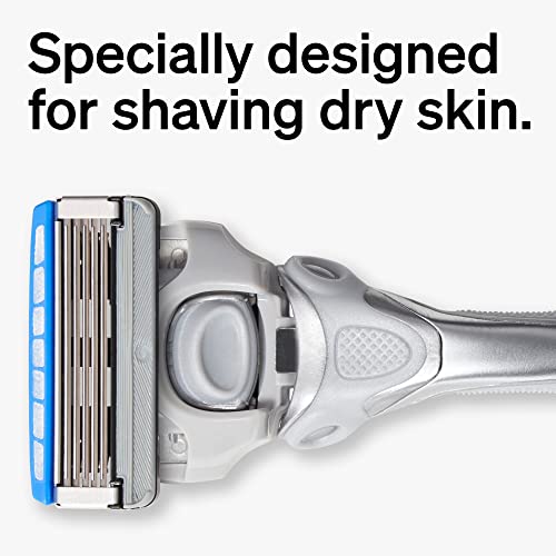 Schick Hydro Dry Skin Razor — Razor for Men with Dry Skin with 5 Razor Blades (Packaging / Color May Vary)
