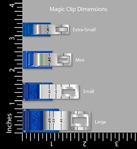 Taylor Seville Extra Small Magic Clip Sewing and Quilting Clips - Package of 12 Clips - Quilting Supplies and Notions - Sewing Accessories and Supplies