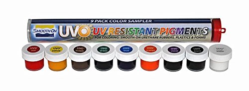 UVO Colorants - UV Resistant Colorants for Epoxy or Urethane Materials - 9 Pack Sampler Tube