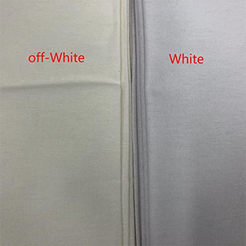 PLANTIONAL Woven Cotton Iron-On Fusible Interfacing: 44 inch X 2 Yards White Heavy Weight 100% Cotton Single-Sided Interfacing for Blouses Dress Shirts Collars DIY Crafts Supplies
