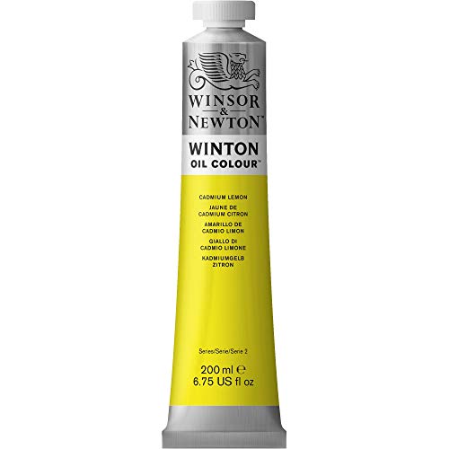 Winsor & Newton Winton Oil Color, 200ml (6.75-oz), Cadmium Lemon
