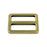DGOL 10pcs 1 inch Zinc Alloy Slider Tri-Glide Buttons Webbing Strap Tri Glide Buckle Fastener (Bronze)