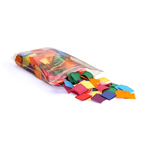 Hygloss Products Tissue Paper Mosaic Squares - 1.5” x 1.5” – Great for Arts & Crafts, DIY Projects, Classroom Activities & More - Assorted Colors - Value Pack - 100 Each of 10 Colors - 1,000 Pieces