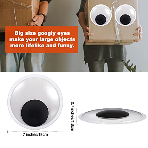 8 Pieces Large Googly Eyes 7 Inches Giant Googly Eyes Funny Googly