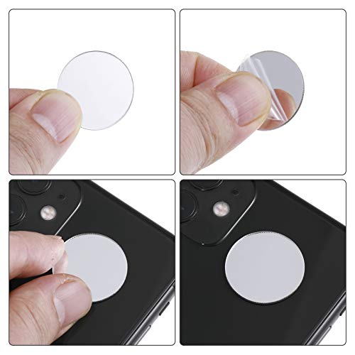 Round Square Mirror Tiles, Mini Size Circle Mirror, Small Square Mirror, DIY Mosaic Mirror Circles Tiles for Arts and Crafts Projects, Traveling, Framing, Room Home Decor (100)