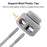 RJ-Sport Heavy Duty Cord Locks, Double Hole Drawstring Stopper Fastener for No Tie Shoelaces and More