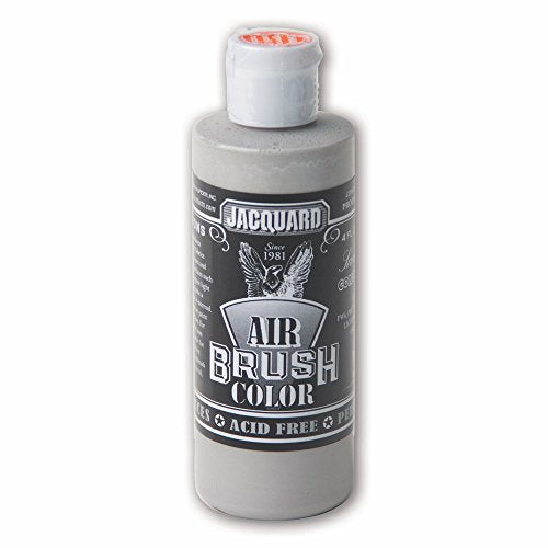 Jacquard Sneaker Series Airbrush Color, Artist-grade Fluid Acrylic Paint, Use on Multiple Surfaces, 4 Fluid Ounces, Concrete Grey